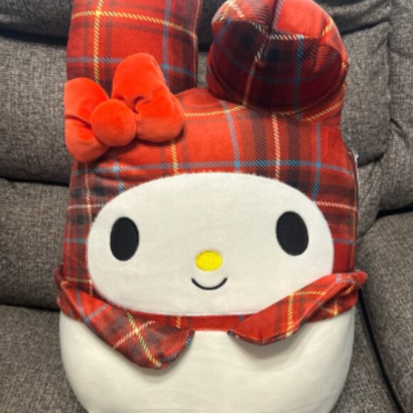 NWT Sanrio My Melody 14” Red plaid Squishmallow - Picture 1 of 3